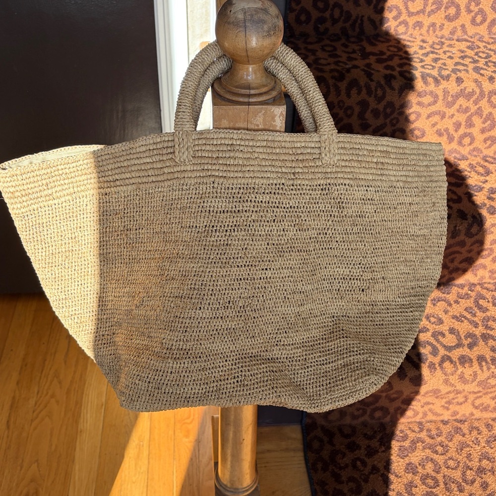 IBELIV Vanilla Raffia Tote Bag - Picture 5 of 5